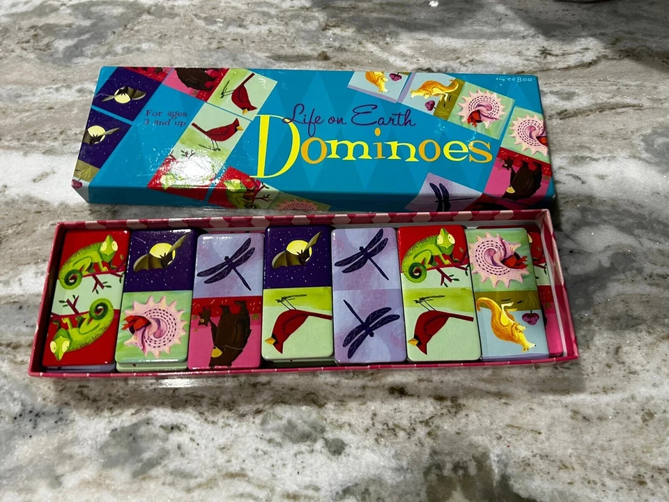Domino's Game of Life on Earth Animals Pre Owned 27 Tiles - Image 3 of 4