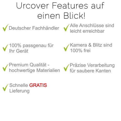 Urcover® Custodia Loopee Ultra Slim | Cover Back Case Vetro Protettivo - Foto 6 di 24