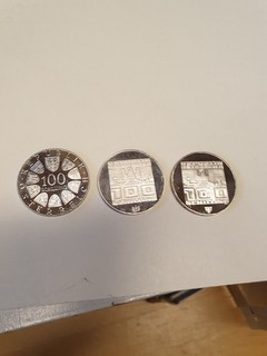 3 mal 100 Schilling Österreich 1976 0.64 Silber