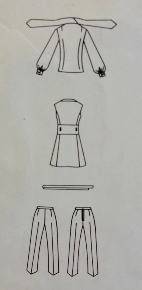 Vogue Couturier Sewing Pattern 2414 Belinda Bellville Jumper Blouse Pants Sz 14 - Image 2 of 3
