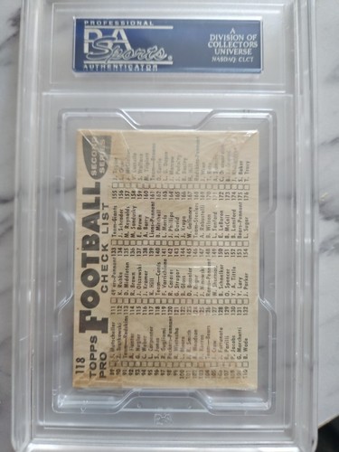 1959 Topps Football Cello Pack PSA 6 EX-MT Tobin Rote - Picture 4 of 5
