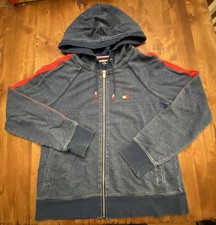 Tommy Hilfiger Sport Women's Zip Up Hoodie Sz Medium Navy Blue Heather
