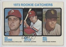 1973 Topps High Number Rookie Catchers ( ) Bob Boone Skip Jutze Mike Ivie 0a1