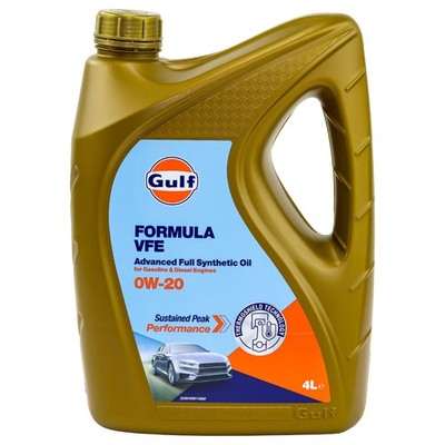 Motoröl Gulf Formula VFE 0W-20 4 Liter für Audi Cupra Ford Hyundai KIA Porsche