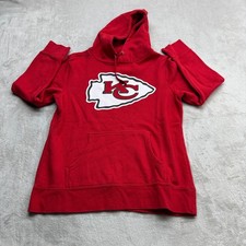 Kansas City Chiefs Hoodie Women's Large Red NFL Arrowhead Pullover Fanatics Gear