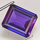 Natural Certified Madagascar Violet Sapphire 8x13 MM Emerald Unheated Gemstone