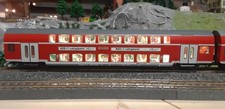 Märklin H0 Doppelstockwagen 2 Klassewagen SOMO Ratiopharm Figuren LED