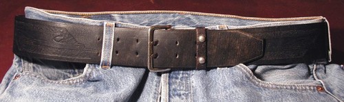 Vtg 40s 50s Harley-Davidson Motorcycle Jacket Belt "FOR 44 COAT" Buco 39” to 43” - Picture 2 of 7