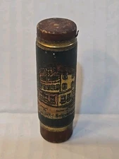 Antique Round German Sewing Needle Case Vintage Collector's Gift Holder 