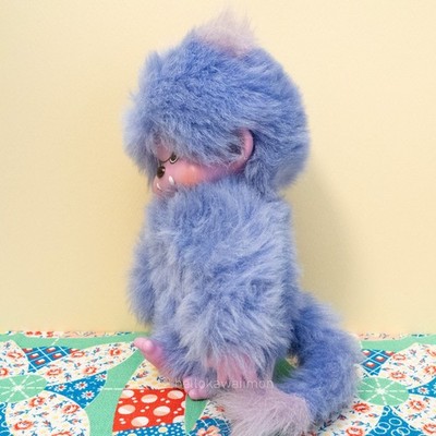 Monchhichi Friend Kicky & Wucky Blue Monster Super Rare Sekiguchi