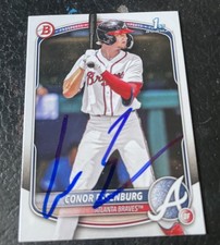 Conor Essenburg Ip Signed 1st Bowman Paper 2025 Bowman Draft Braves GTP