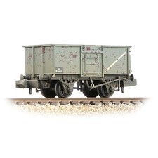 Graham Farish 377-227G BR 16T Steel Mineral Wagon Top Flap Doors BR Grey Wthd