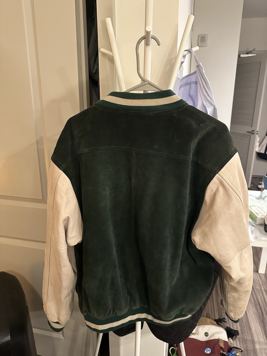 Vintage 1954 Best Basics Men's Varsity Jacket Green White State