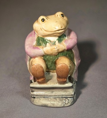Vintage Beatrix Potter Mr. Jackson Rocking Chair Frog Figure UK 1974-1997