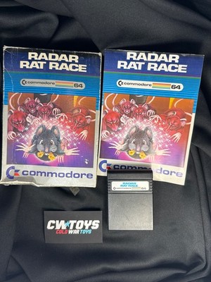 Commodore 64 Radar Rat Race With Box and Manual Untested