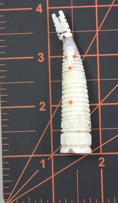 Zuni Corn Maiden Fetish Carving Cuneiform Style Signature