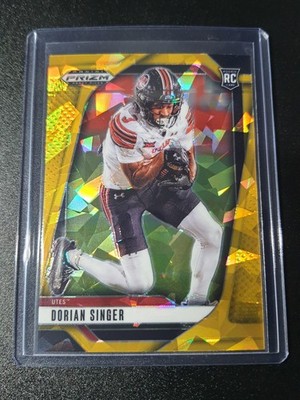 Dorian Singer - Prizm Draft Picks 2025 - Jaguars, Utah Utes - Gold Ice - RC