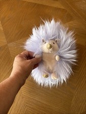 FAO Schwarz 6" Purple Lavender Hedgehog Toy Plush Stuffed Animal Soft VGC