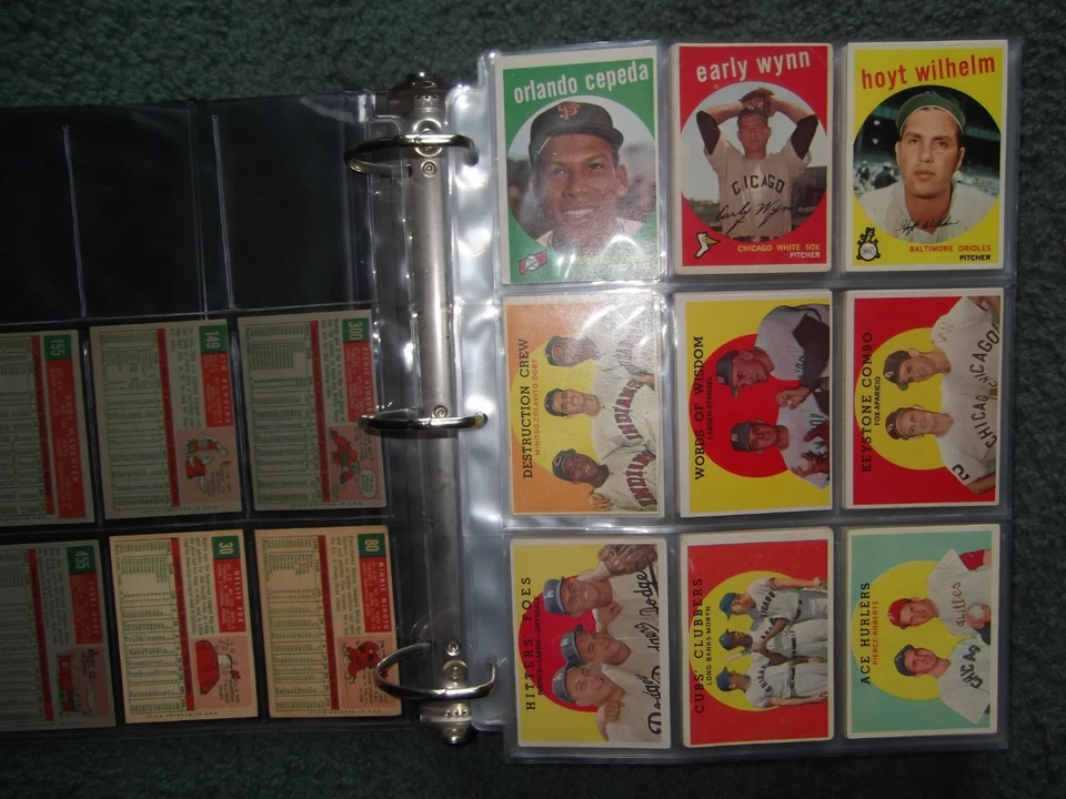 1959 TOPPS BASEBALL NEAR COMPLETE SET LOT(437/572)w/STARS,RC's,HOF,HIGH-NUMBERS - Image 2 of 4