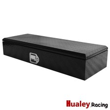 Black Aluminum Truck Bed Toolbox 35.5x13x6.5 For Rv Trailer Storage Box