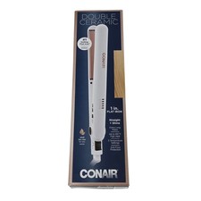 Conair Double Ceramic 1" Flat Iron CS2212N Hair Straightener New Open Box
