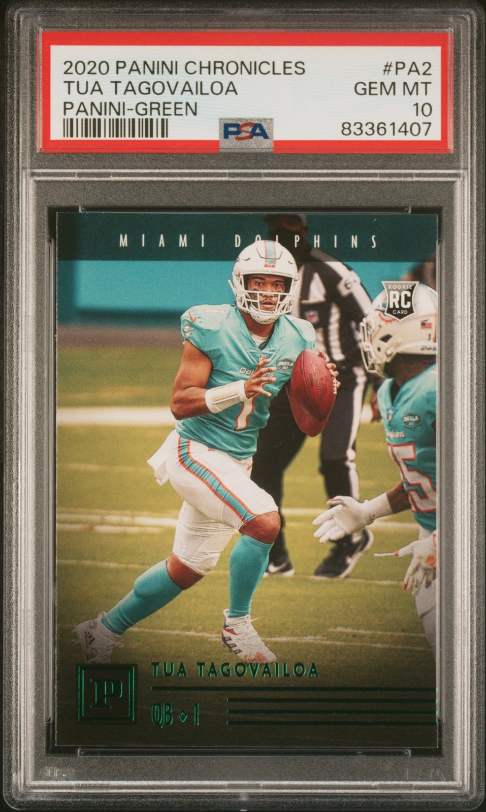 Tua Tagovailoa Panini Chronicles Panini #PA2 Green