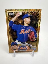 2023 Topps Chrome Gilded Kodai Senga RC /50 Gold Mini Diamond #73 New York Mets