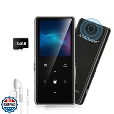 64GB MP3 Player with Bluetooth 5.2, AiMoonsa Music Player with Built-in HD Sp