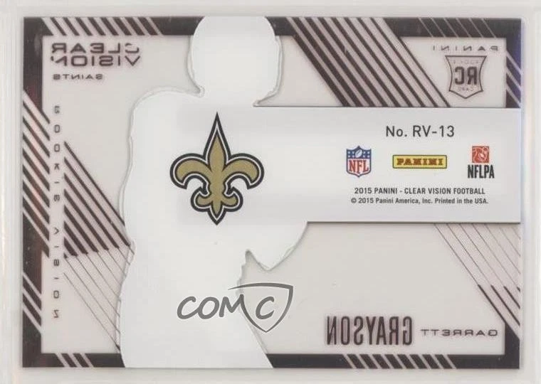 2015 Panini Clear Vision Rookie Vision Red /25 Garrett Grayson #RV-13 RC - Image 2 of 2