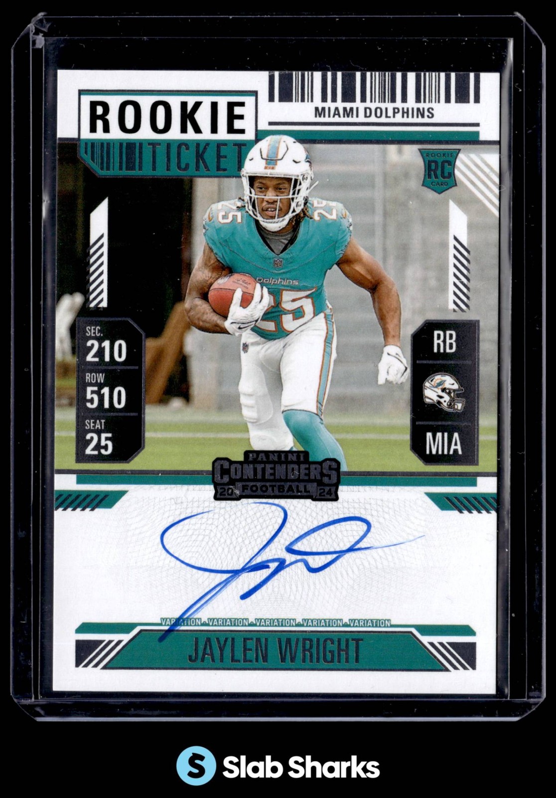 2024 PANINI CONTENDERS JAYLEN WRIGHT ROOKIE TICKET VARIATION AUTO RC