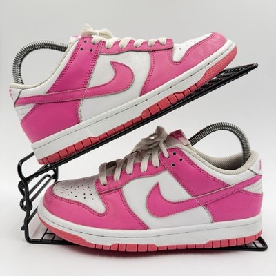 Nike Dunk Low Pink White Sneaker Größe UK 4,5 Damen Leder FB9109-102