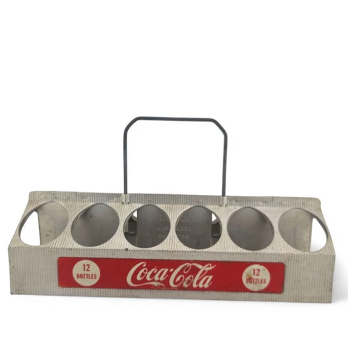 Vintage Hard to Find 1950s Aluminum Coke Bottle 12 pk Carrier Coca-Cola