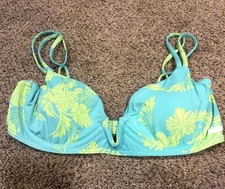 Roxy Blue And Green Bikini Underwire Women NWOT Medium