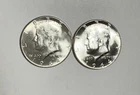 1964 P D Kennedy Half Dollar 90% Silver Taken from Mint Set Sharp 2 Coin Lot!!
