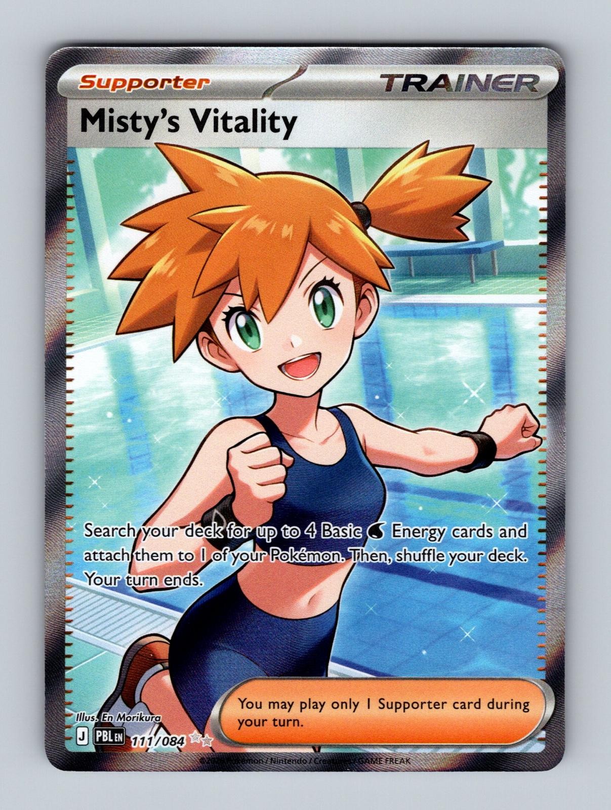 Misty's Vitality 111/084 Ultra Rare Pitch Black Pokemon Holo