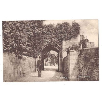 BERKELEY CASTLE Eingang, unbenutzte Postkarte von Cotswold Pub Co