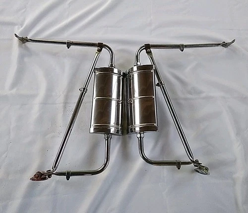 Vintage Chrome 70s West Coast Western California Style Truck Door Side Mirrors 