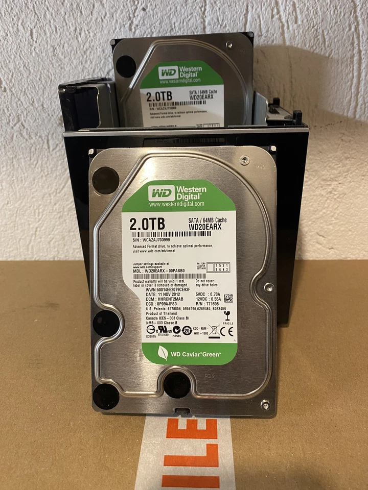 D-Link NAS DNS-320 2 X 1To non funziona Due Hard Disk Funzionante 4 Otb - Imagen 3 de 4