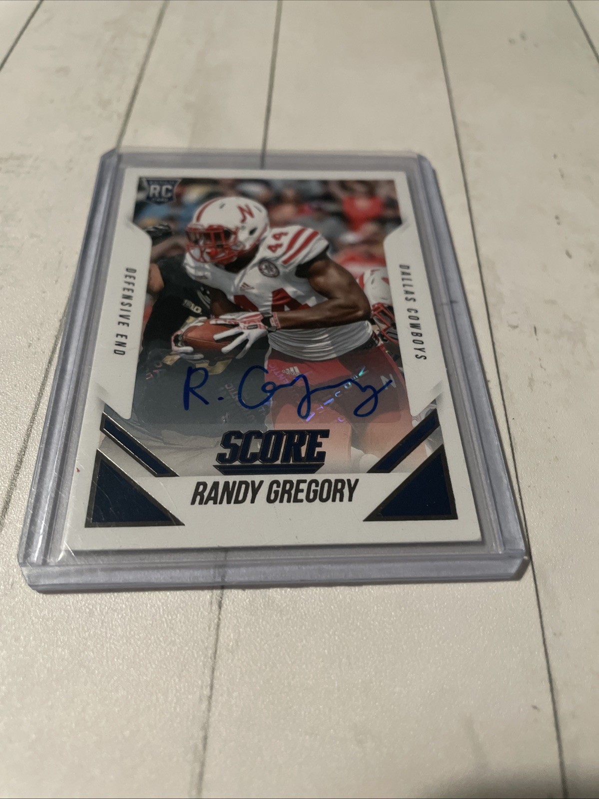 Randy Gregory Panini Score #341 Autograph-Scorecard
