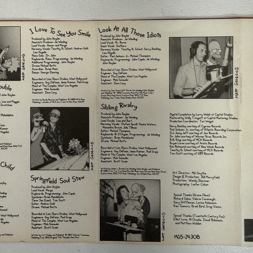 The Simpsons Sing the Blues (Cassette Tape, 1990, Geffen Records) M5C 24308 Vtg - Picture 12 of 13