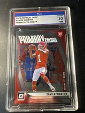 2024 Donruss Optic Xavier Worthy Primary Colors #7 PGS 10 Gem Mint RC 🔥🔥