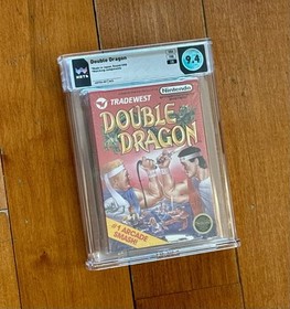 Double Dragon Nintendo NES 9.4 CIB Box With Shrink Wrap 9.4 CIB WATA Top Of Pop
