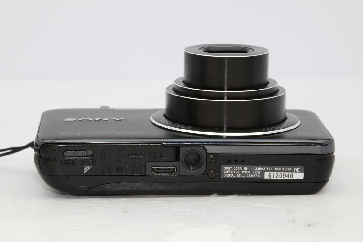 Sony Cyber-shot WX50 16.2MP Digital Camera - Black for sale online