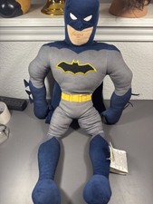 Franco Batman Beanbag Plush Gray Blue Cape 17 Inch Vintage 1990s