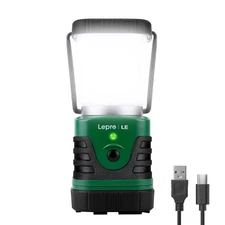 Lighting EVER 1000LM LED Camping Lantern Rechargeable, 4400mAh Power Bank, Ca...