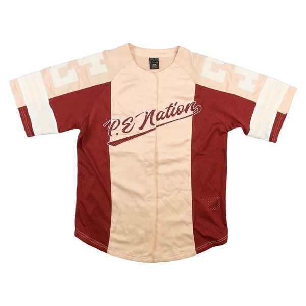 PE Nation Jersey Womens XSMALL Pink Colourblock Oversized Double Under Tee XS