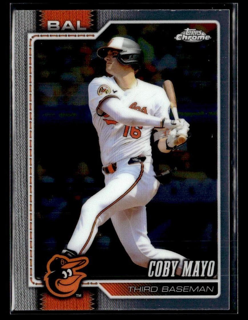2026 Topps Chrome #139 Coby Mayo Card Baltimore Orioles