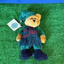 The Boyds Collection Emmett Elfberg 11" Bear Plush Fabric Hat Vintage 1996 NEW