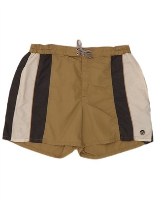 North Sails Mens Swimming Shorts Medium Beige Colourblock AQ06