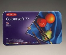 Derwent Coloursoft Pencils 72 Colour Tin Set - Professional Artist Quality